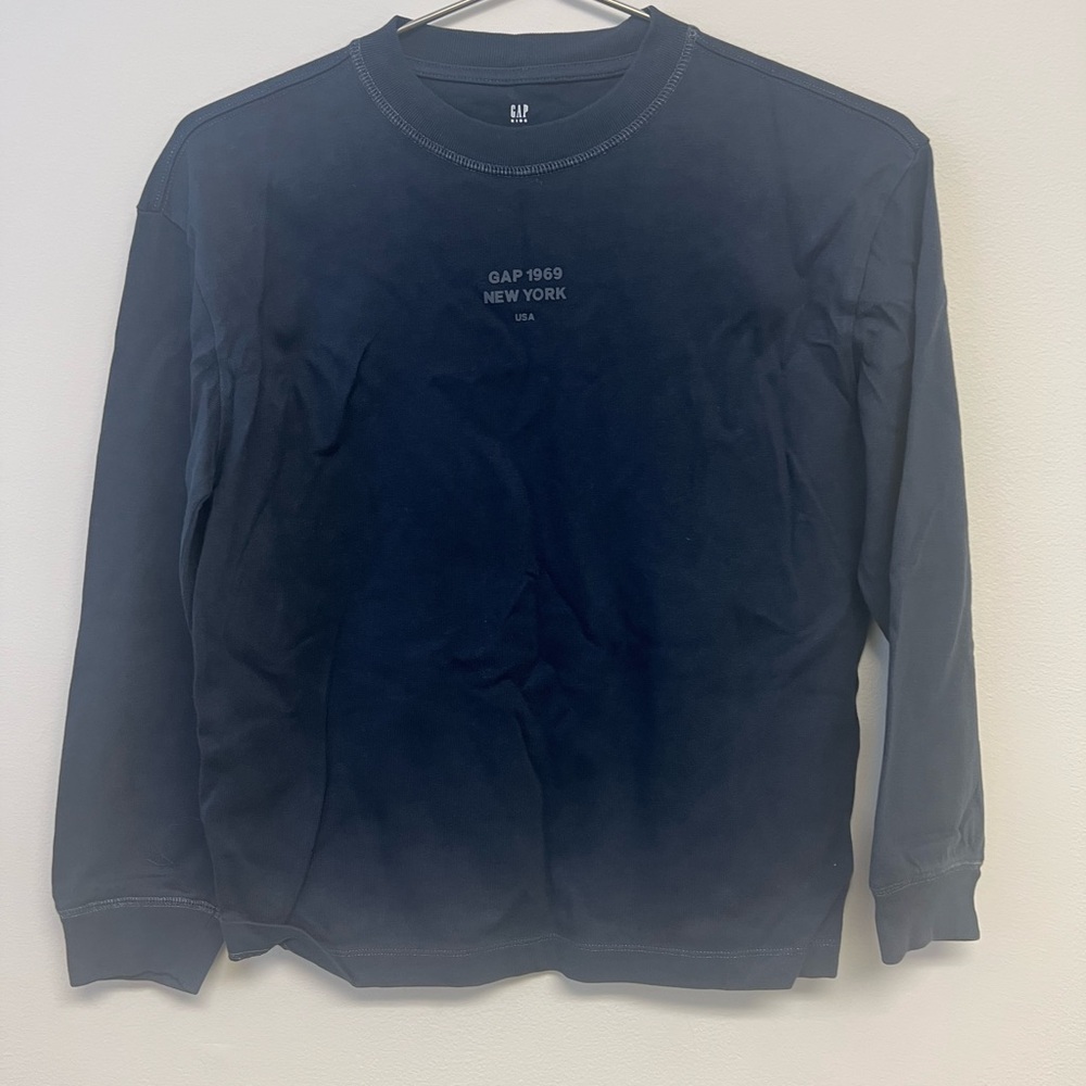 GAP Kid’s Deep Blue Long Sleeve Tee